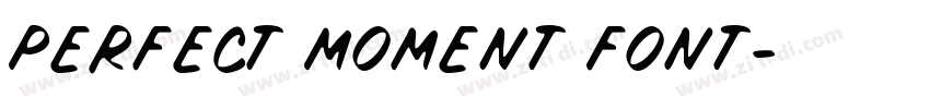 Perfect Moment Font字体转换